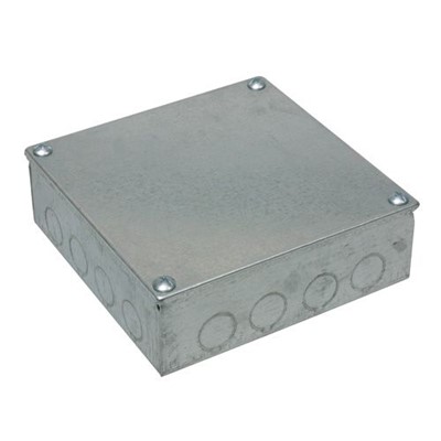 Adaptable Box 4” x 4” x 2” with Knockouts (Galvanised)