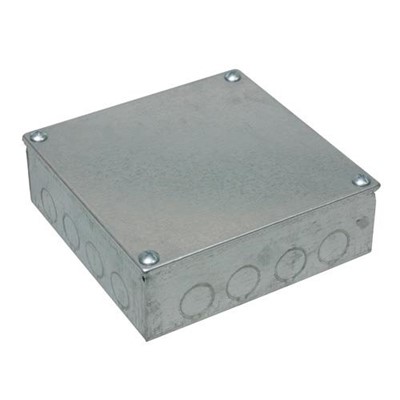 Adaptable Box 6” x 6' x 3” with Knockouts (Galvanised)