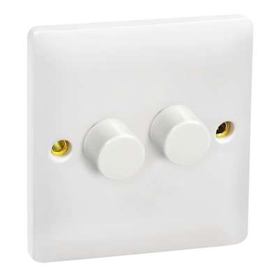 CURVEX LED SWITCH DIMMER 2 GANG 5-150W