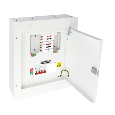 Three Phase Distribution Board - 4 way  with 4P 125A isolator 