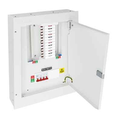Three Phase Distribution Board - 8 way  with 4P 125A isolator 