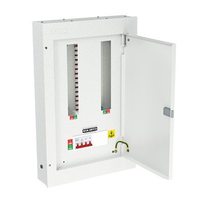 Three Phase Distribution Board - 10 way  with 4P 125A isolator 