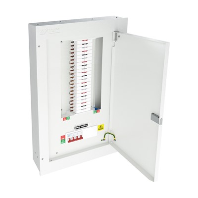 Three Phase Distribution Board - 16 way  with 4P 125A isolator 
