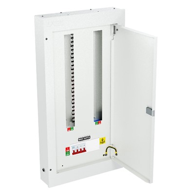 Three Phase Distribution Board - 18 way  with 4P 125A isolator 