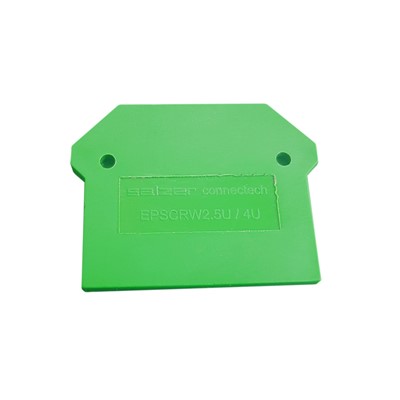 2.5mm2 End Cover to fit STB02 to cover live parts (Green)
