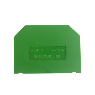 6/10mm2 End Cover to fit STA06 or STA10 to cover live parts (Green)