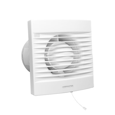 4" Extractor Fan with Pull Cord - White